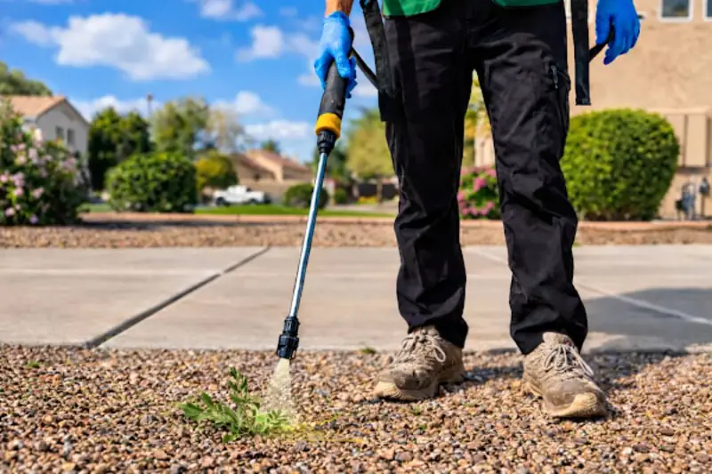 Targeted weed treatment in a West Valley landscape